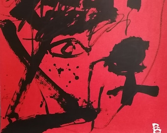 1990 Antoni Tapies Poster First Exhibition Fundació Tapies Barcelona