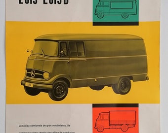 1960er Jahre Transporter Großreklame L319 Mercedes Benz