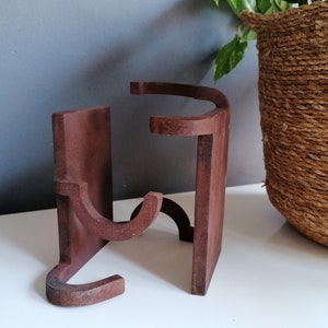 Brutalist Sculpture Center Table Art Eduardo Chillida Inspired Artwork