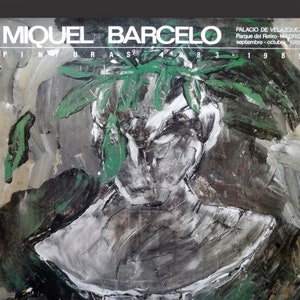 1985 Miquel Barceló Cartel Palacio Velazquez Madrid Exposición