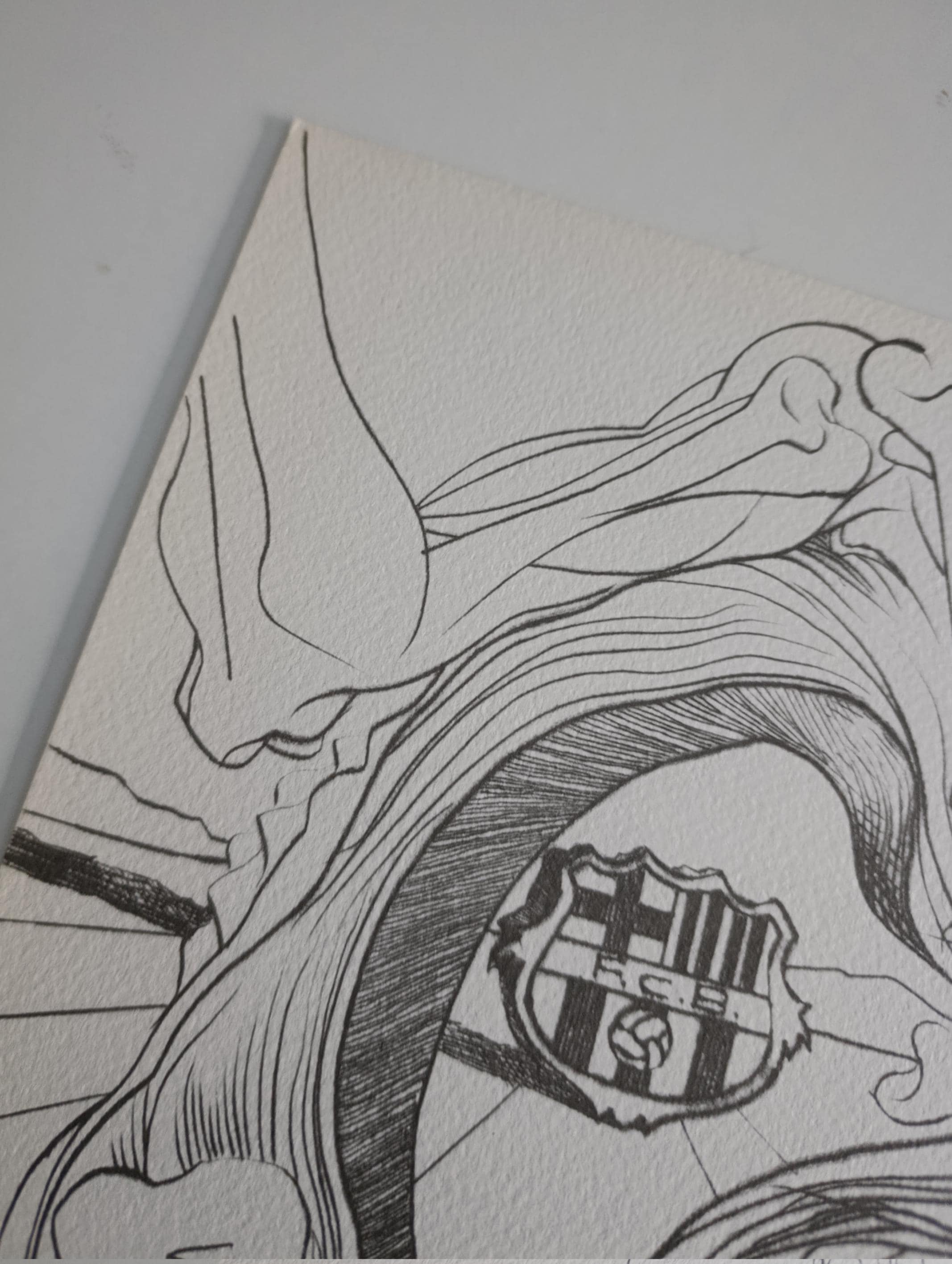 サルバドール・ダリのサイン入りアート FCバルセロナの委託作品 - Etsy