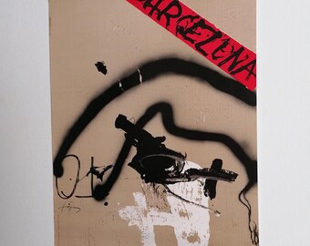 Olympic Poster Barcelona 1992 by Antoni Tapies - Etsy