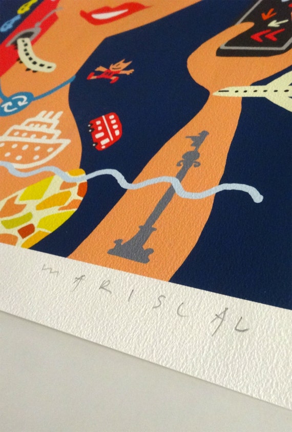 2017 ハビエル・マリスカル サイン入り大型アート「La Mercè 17