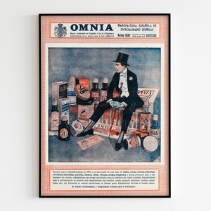 Póster de 50 x 70 con un elegante disfraz de Frac de los años 30