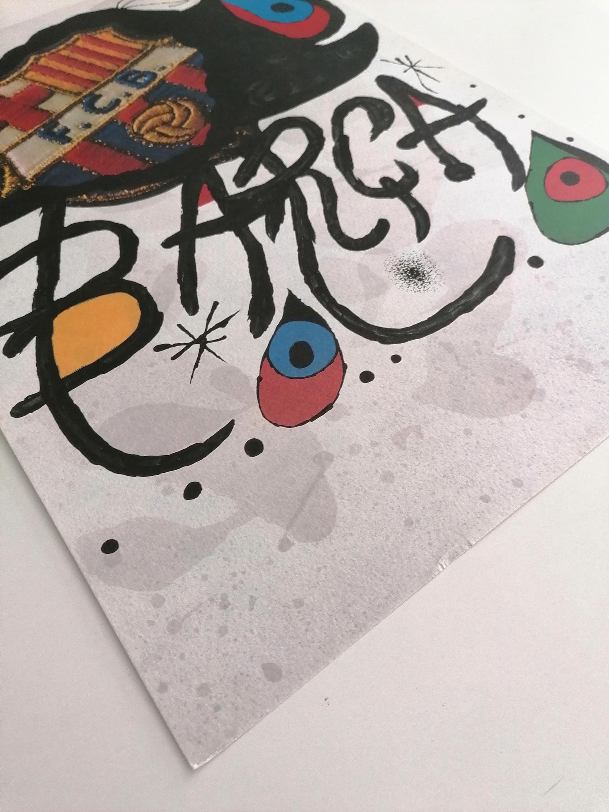 FCバルセロナ】レア!! ジョアンミロ 75周年ポスター