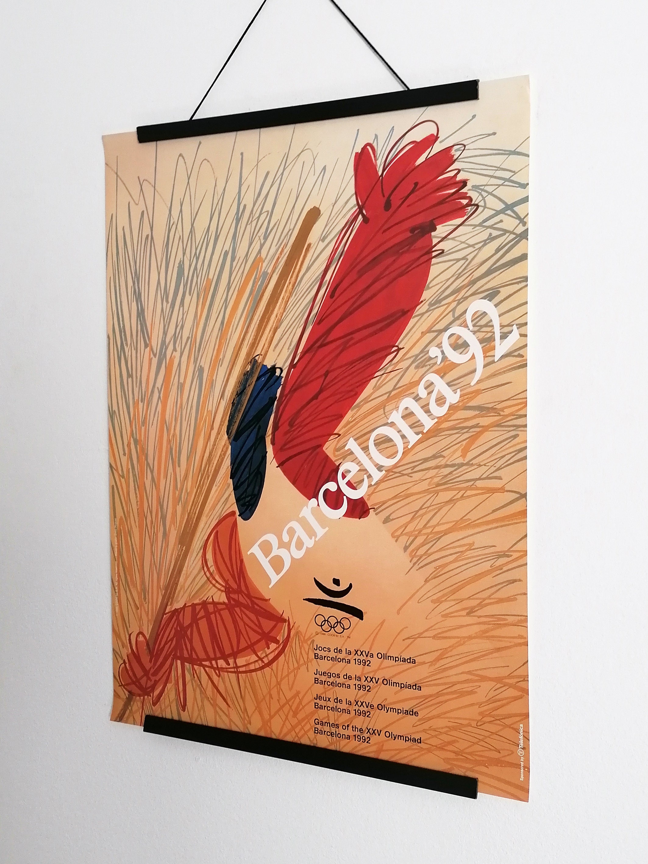 1992 Olympic Poster From Barcelona 92 by Enric Huguet - Etsy