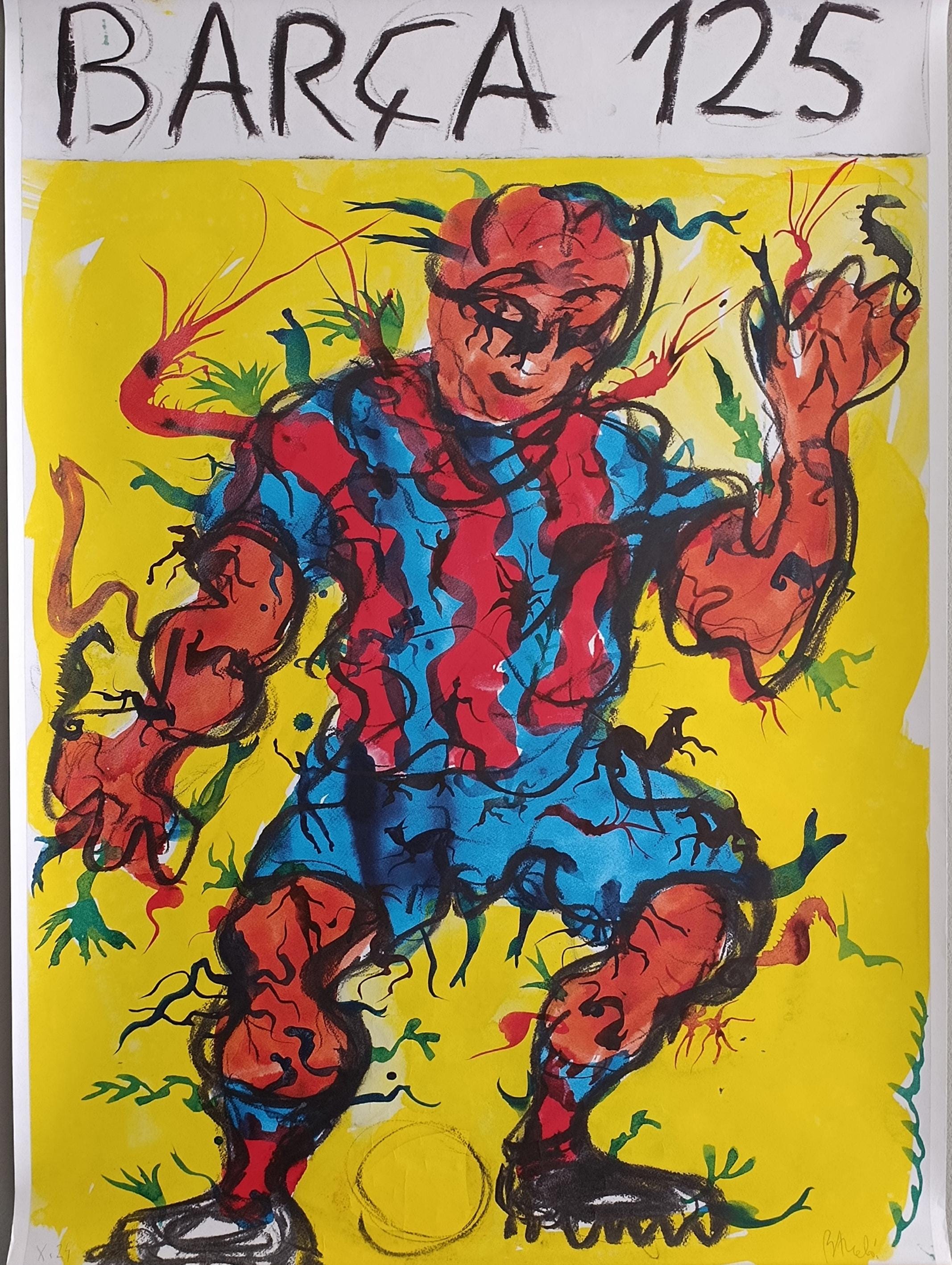 ミケル・バルセロによるFCバルセロナ125周年記念アート - Etsy 日本