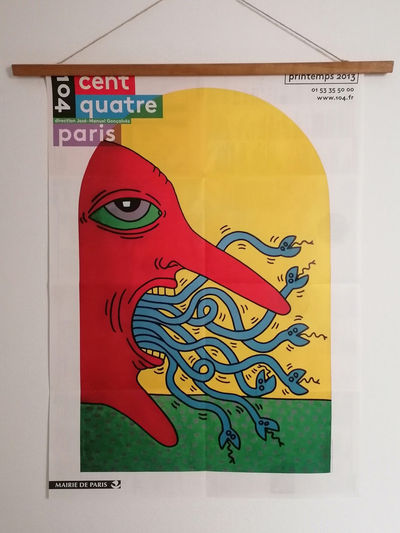 Keith Haring Poster, The Ten Commandaments at Centquatre Paris 2013 image 2