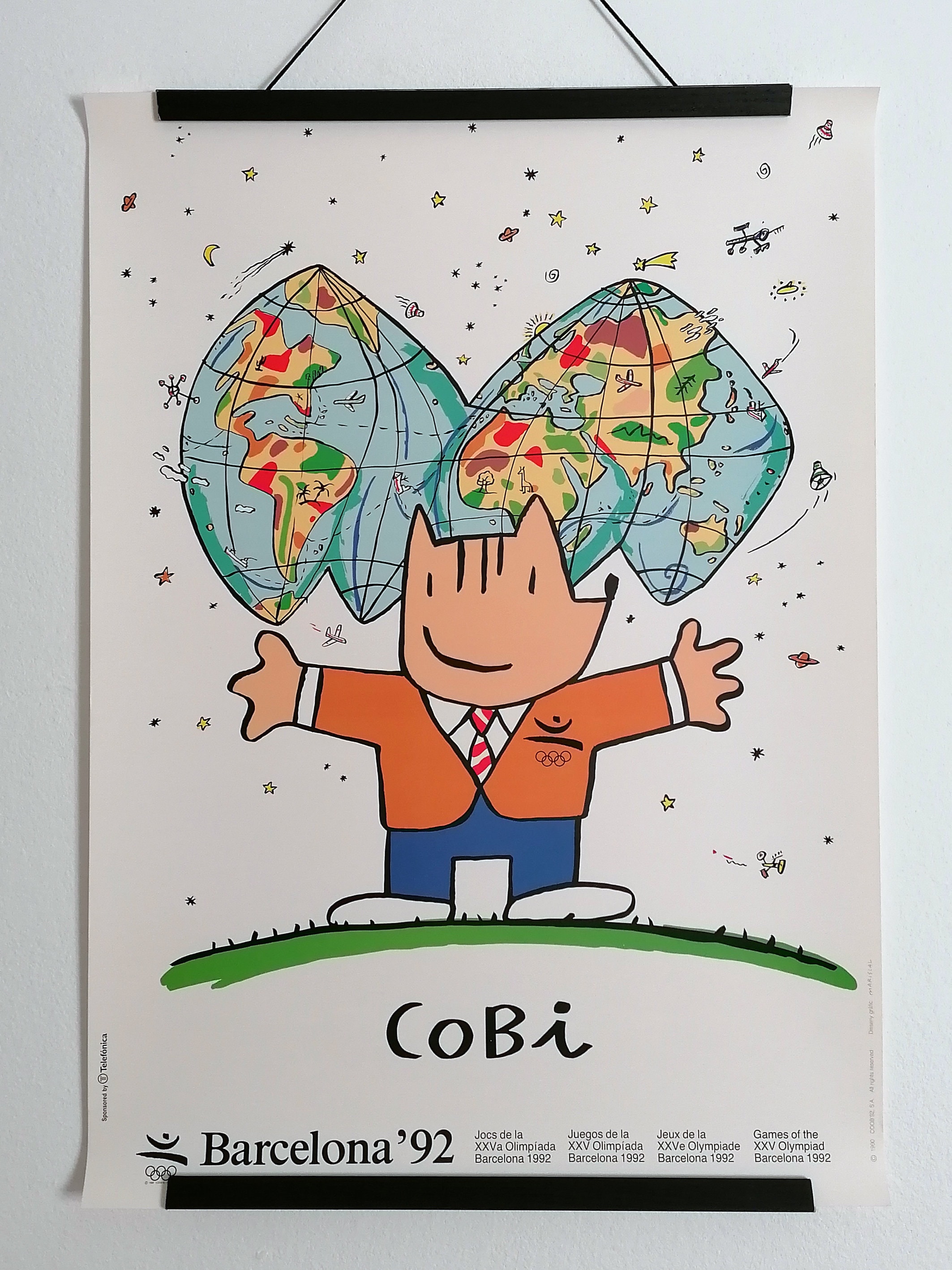 バルセロナのマスコット「コビ」1992年、ハビエル・マリスカル作