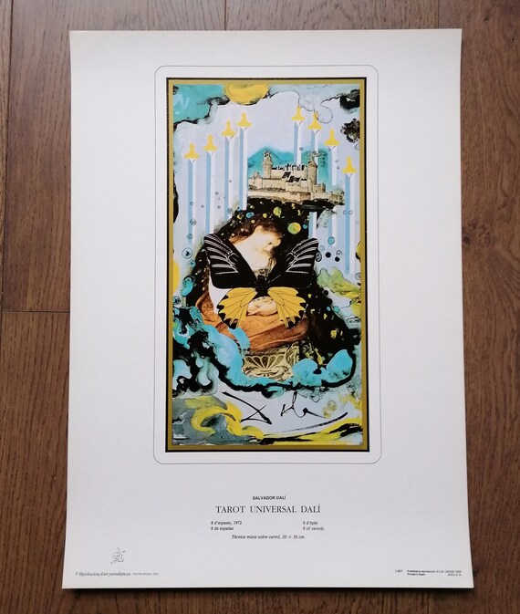 Salvador Dali Poster Tarot Cards From 1986 Etsy