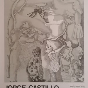 1978 Jorge Castillo Poster Art Exhibition Barcelona