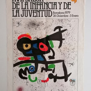 1979 Joan Miró Poster from Barcelona Exhibition