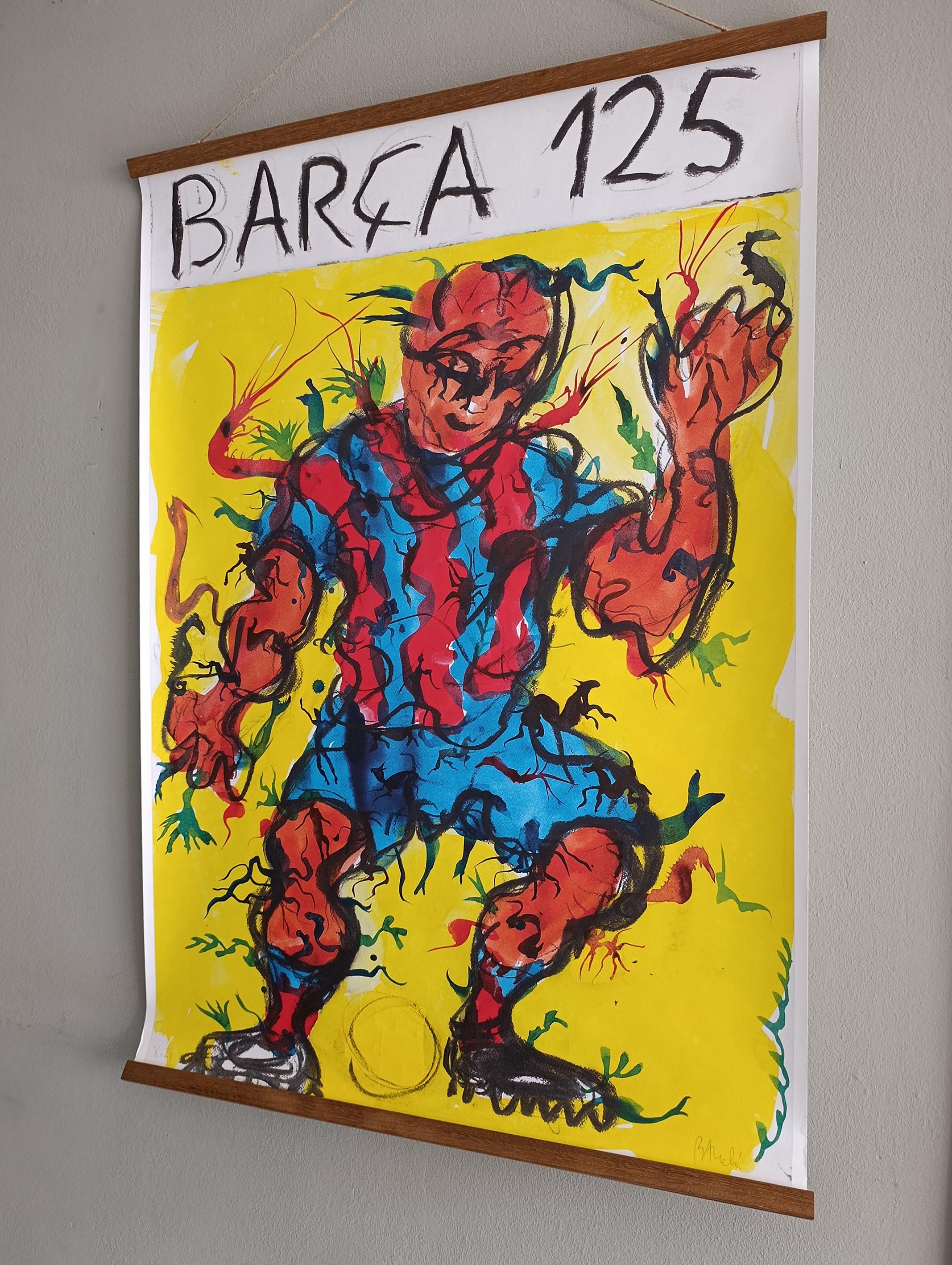 ミケル・バルセロによるFCバルセロナ125周年記念アート - Etsy 日本