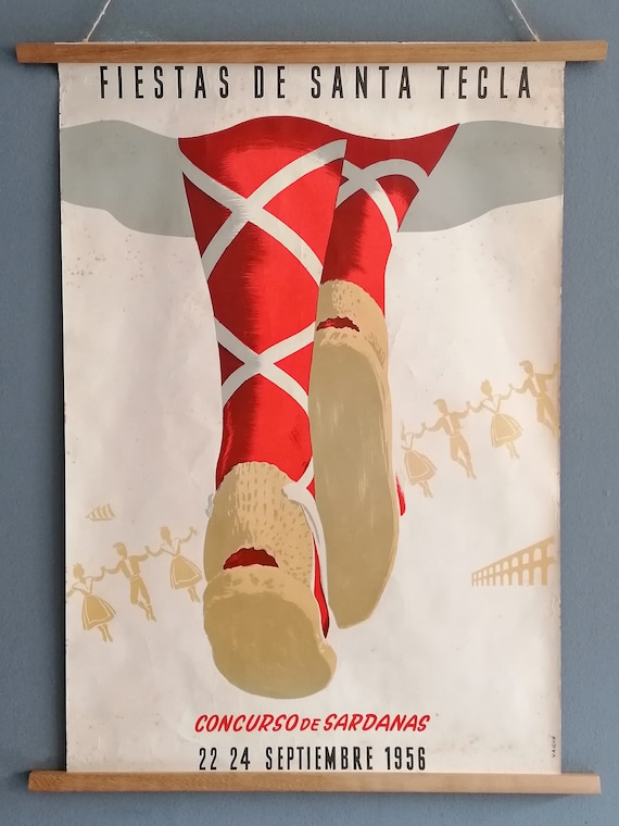 1956 Mid Century Art Popular Festival Santa Tecla Tarragona Spain