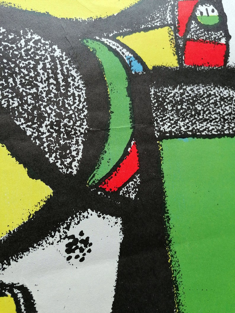 1982 World Cup Poster by Joan Miro Spain Soccer Championship | Etsy