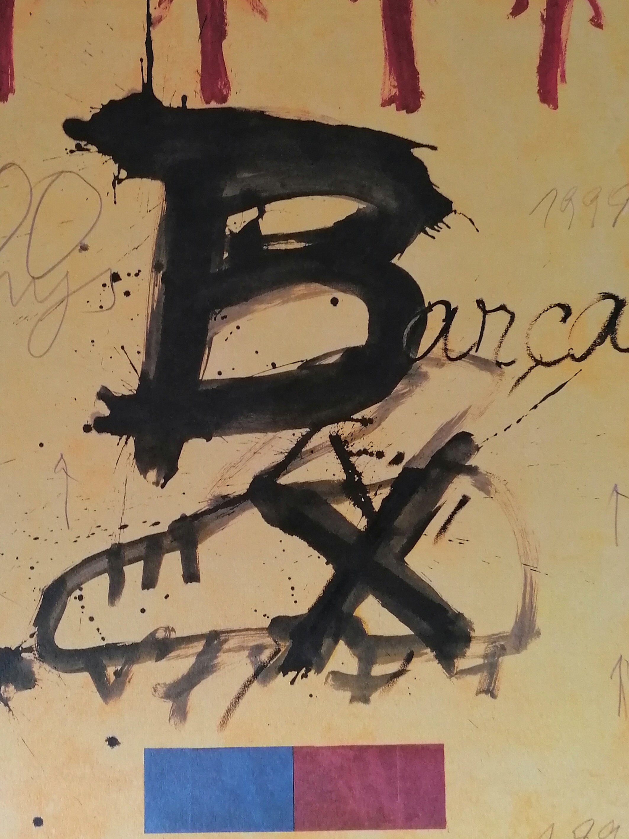 FCバルセロナANTONI TAPIES ポスター証明書付き100周年