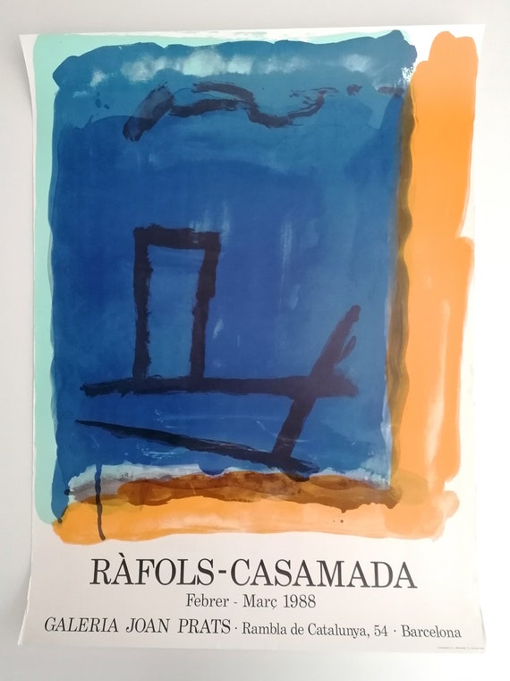 Affiche Exposition Alberto Rafols Casamada - Galeria Joan Prats, Barcelone