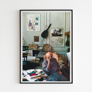 Poster 50x70 Pablo Picasso Studio francese di David Douglas Duncan