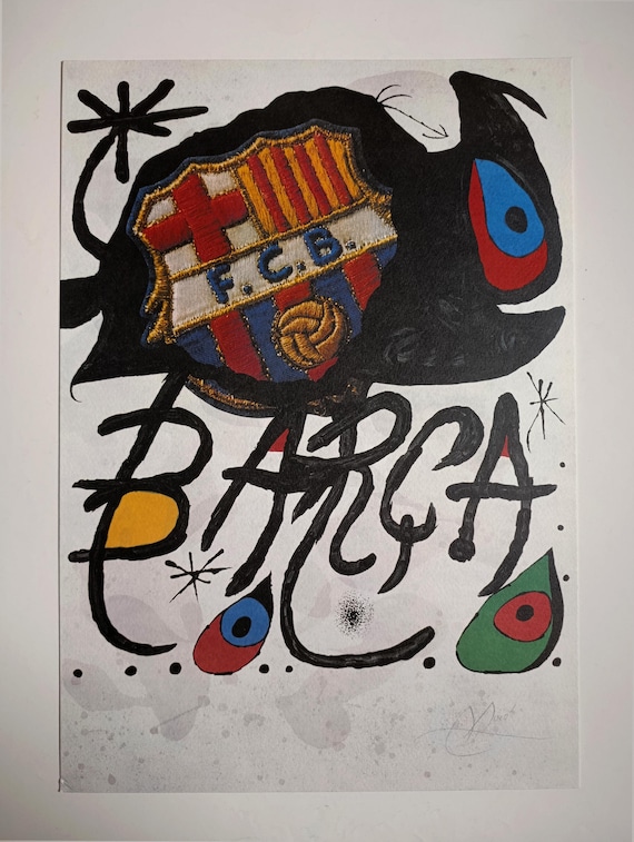 レア物ジョアン・ミロスペイン・バルセロナ展覧会リトグラフポスター