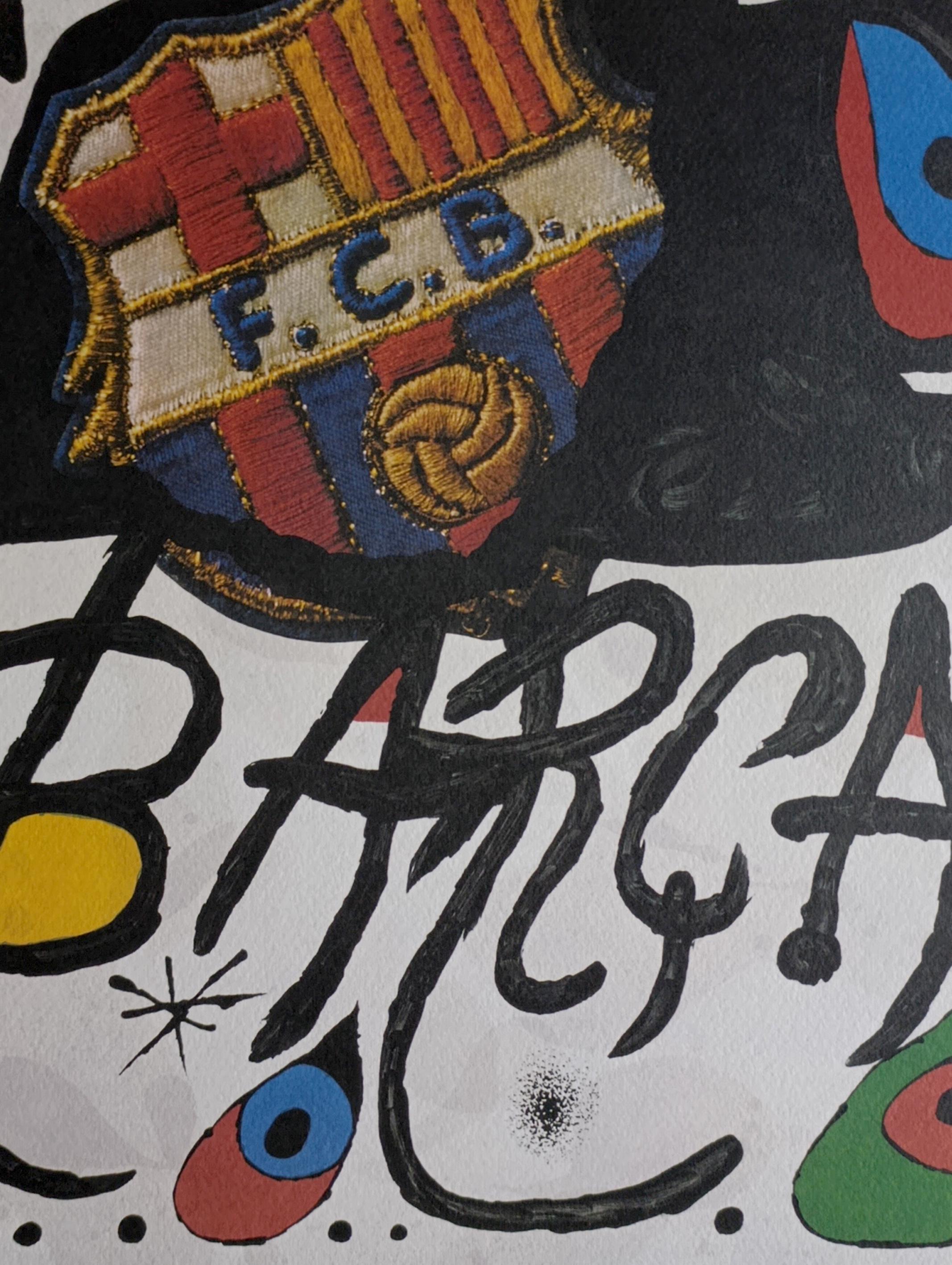 FCバルセロナサッカークラブの委託によるジョアン・ミロのサイン