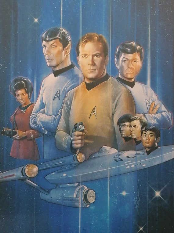 Star Trek Poster From the Original Series Signed and Numbered - Etsy UK
