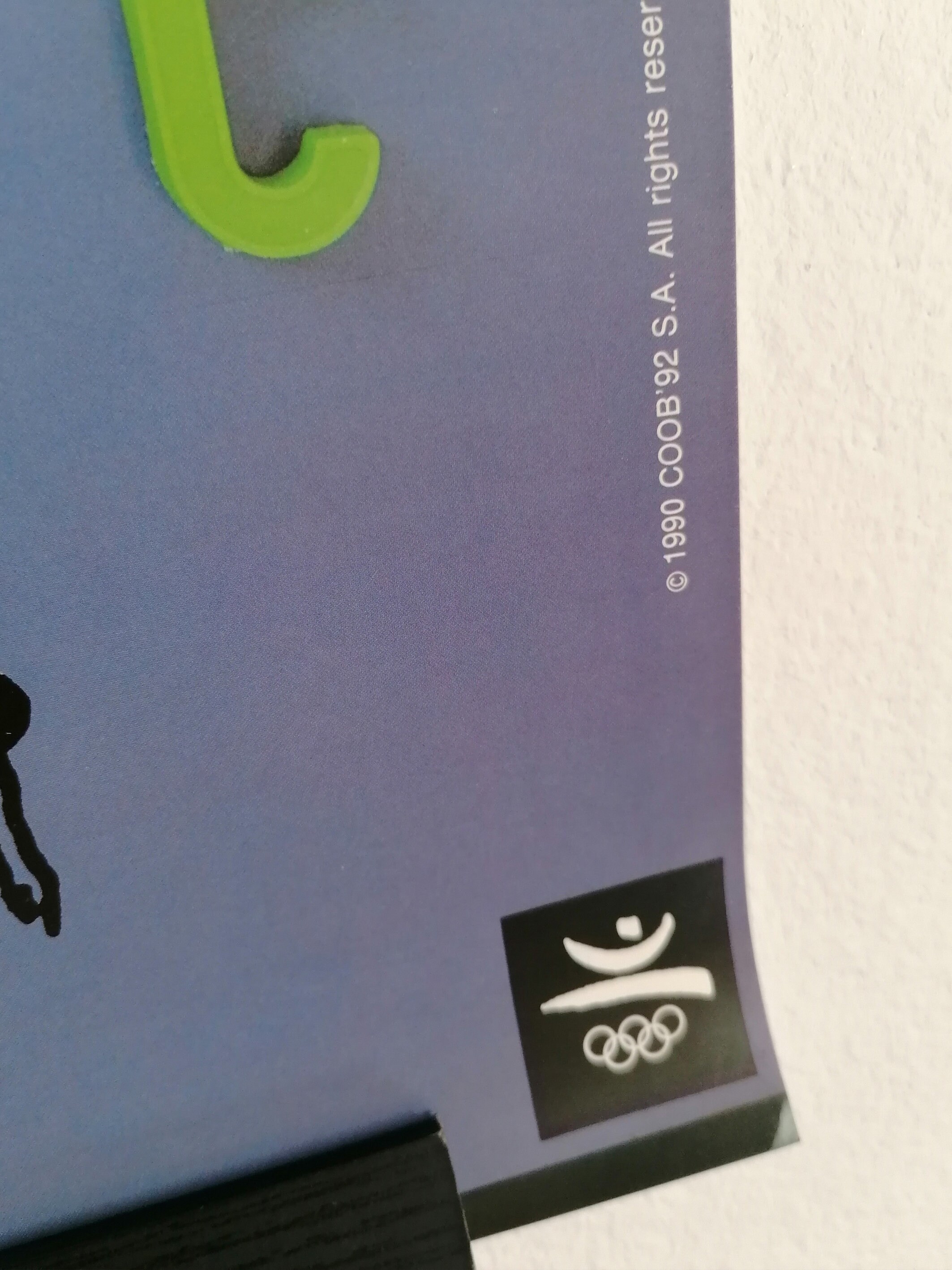 Affiche Publicitaire Artistique – Jeux Olympiques Barcelone 1992 – Par America Sanchez