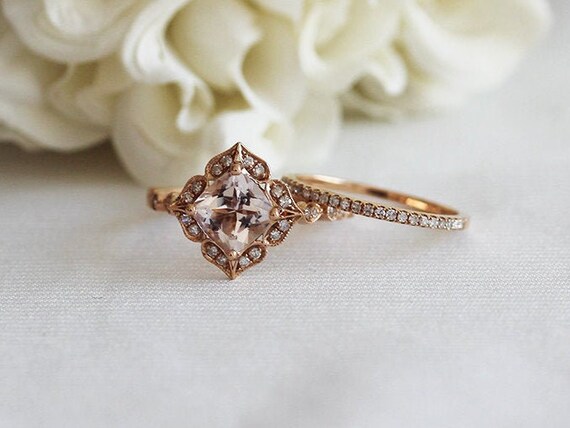 7mm morganite ring