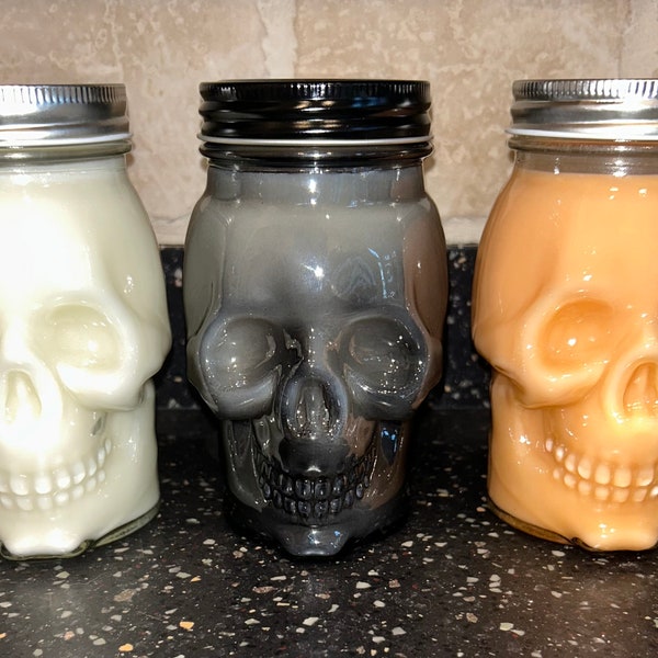 18oz Skull Soy Candle
