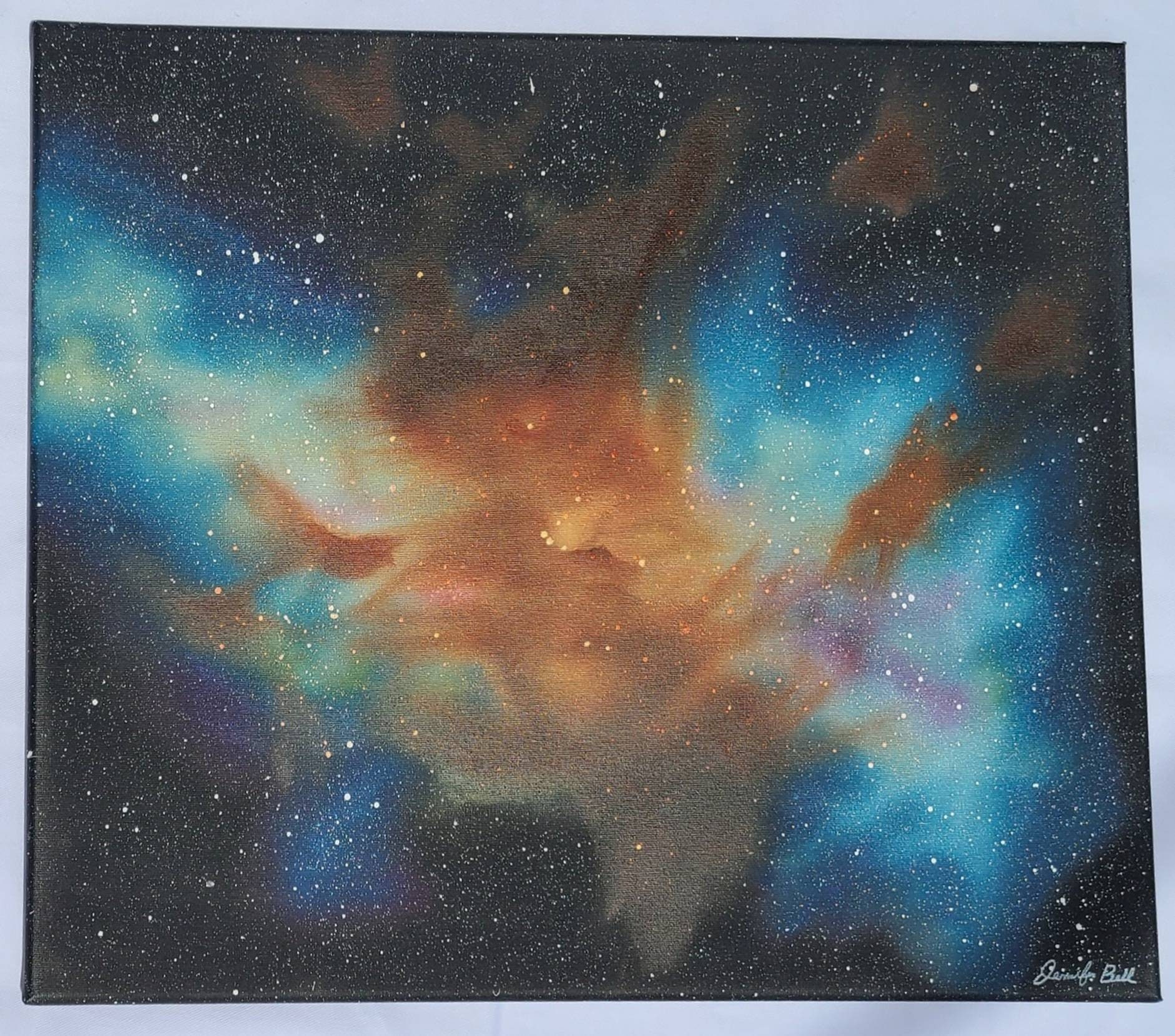 space oil painting