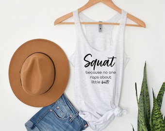 Squat Little Butts Workout Tank | Women's Gym Apparel