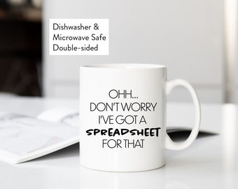 Spreadsheet Mug | Funny Accountant CPA Gift