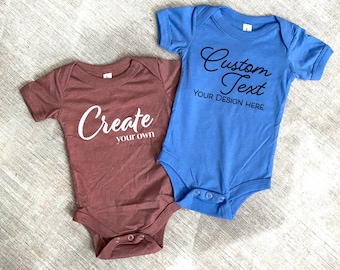 Personalized Baby Bodysuit – Custom Text Outfit, Baby Shower Gift
