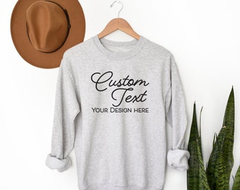 Personalized Crewneck Sweatshirt - Custom Text Shirt