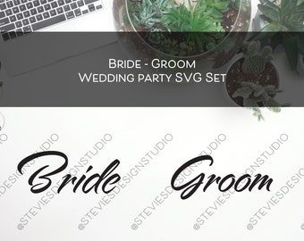 Bride and Groom SVG Set