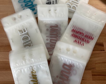 Personalized Drink Pouch | Straws Included | Bachelorette | Bridesmaid | Party Favor | Bachelor | Birthday party | Spring Break
