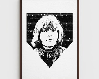 ローリング・ストーンズ：ブライアン・ジョーンズ 24 x 36 インチ