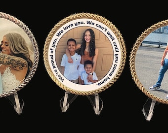 Custom Printed Challenge Coin - design your own custom challenge coin 2.25&quot; x 5mm Gold/Silver/Black. Photos-logos-text NO MINIMUMS