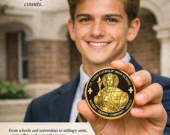 Custom Printed Challenge Coin: Design Your Own (2.25" x 5mm)