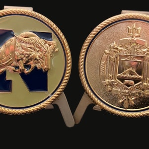 USNA Naval Academy challenge coin commemorative naval academy gift  - Bill the Goat.  Appreciation gift for the Midshipman in your life!