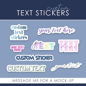 Custom text stickers | Personalized stickers | Custom phrase stickers | quote sticker for water bottle, journal, planner, notebook