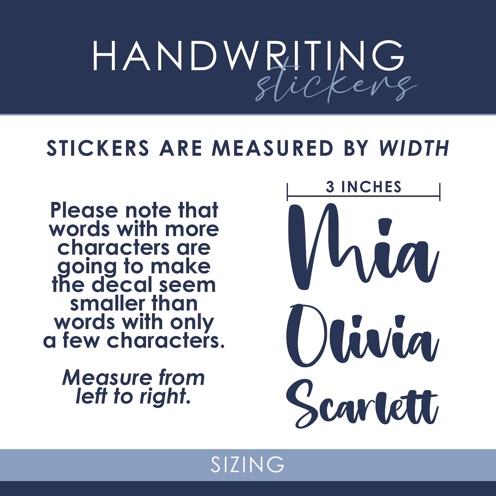 Custom Handwriting Sticker: Personalized Sentimental Gift - Etsy