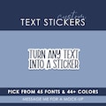 Custom quote sticker | custom phrase sticker | vinyl sticker | kindle sticker | personalized sticker | custom text sticker | custom diecut