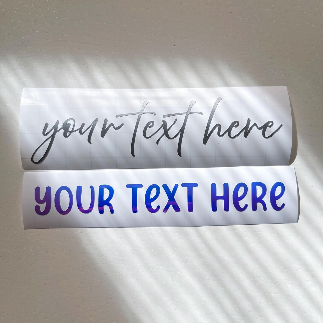 Custom Vinyl Decal: Personalized Name Sticker, Car & Wedding Decor - Etsy