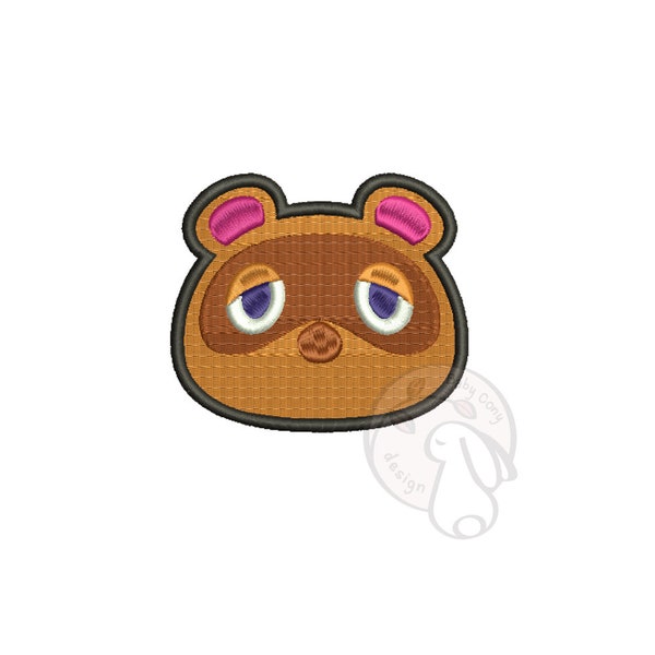 Digital Tom Nook 2  animal crossing Embroidery Machine design 2 Sizes and  7 formats files