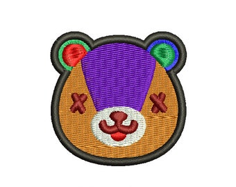 Maschen AnimalCrossing Stickdatei Maschinendesign Größe 5x5 cm und 7 Formate Dateien
