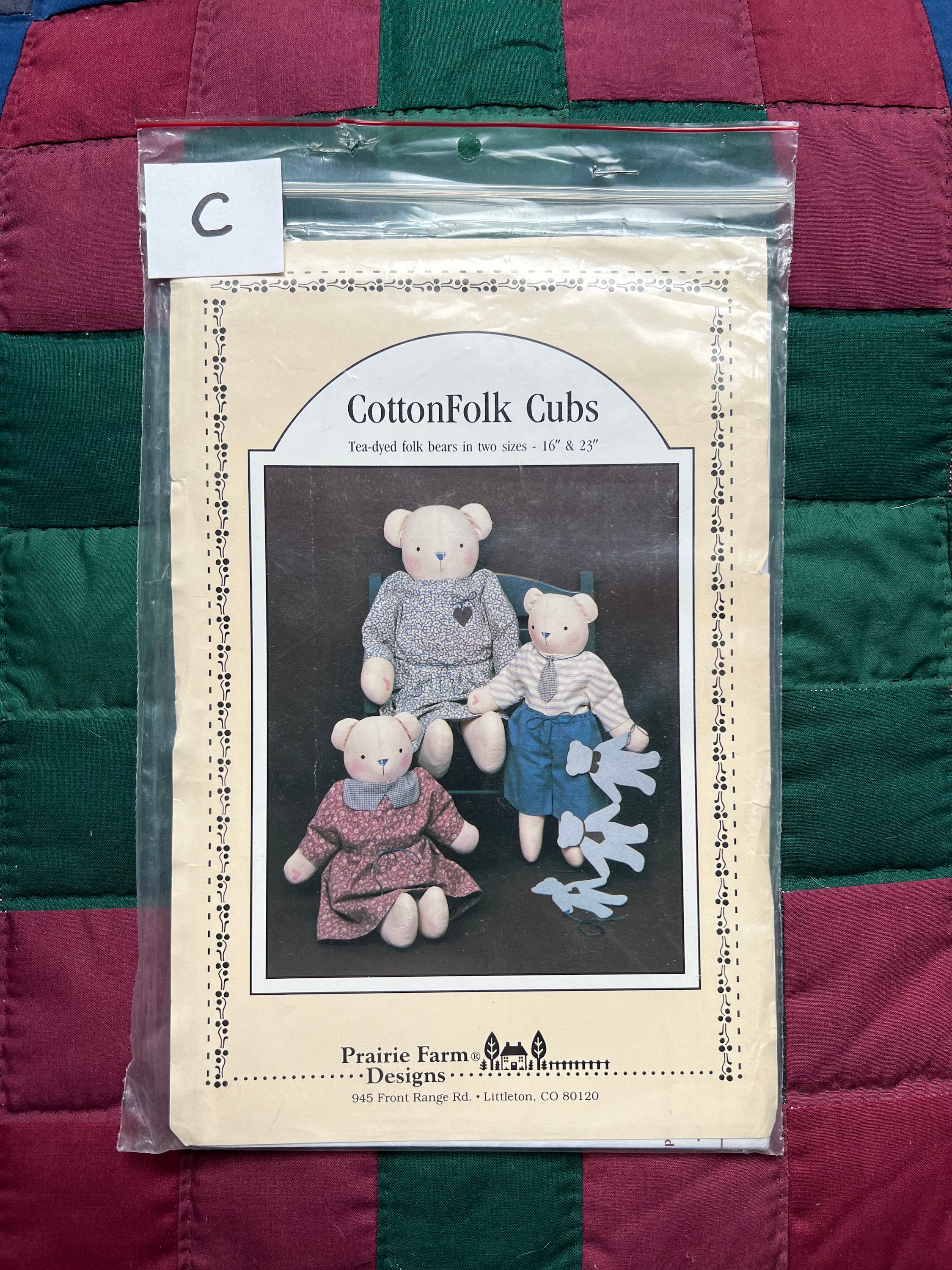 Stuffed Bear Pattern Bear Doll Pattern Sewing Pattern for Stuffed