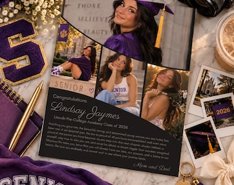 Fashion Vibes Senior Yearbook Ad Template, Full Page, Half Page, Quarter Page Canva Editable High School Senior Photo Ad
