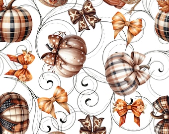 Howdy Fall Seamless Pattern, Western Fall Digital Paper