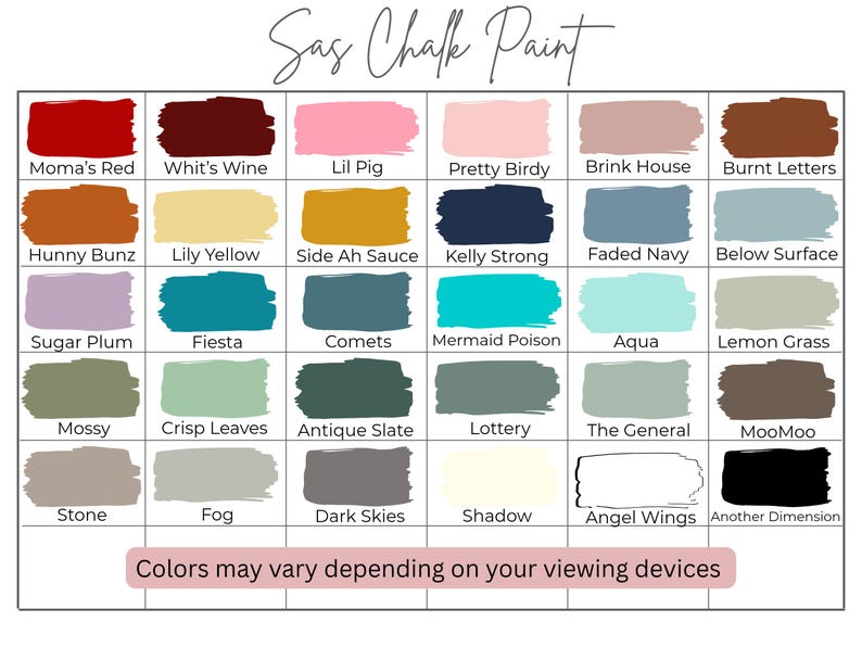 16oz. SAS Chalk Paint - Etsy