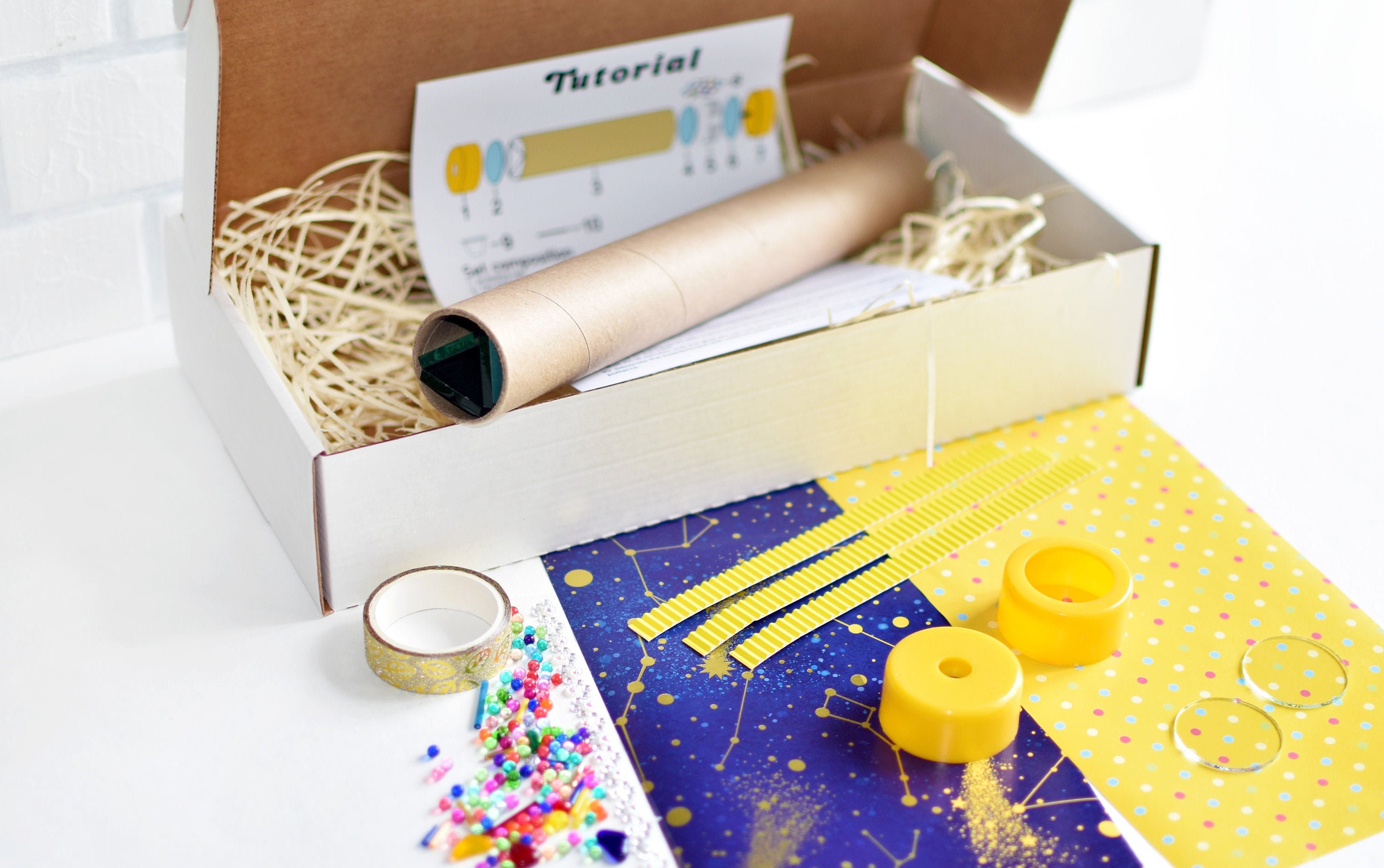 DIY craft kit kaleidoscope. Activity box for adults. Adhd | Etsy